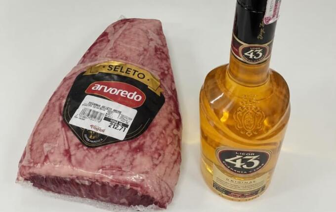 Homem furta picanha e Licor 43 e é preso em flagrante em Xanxerê