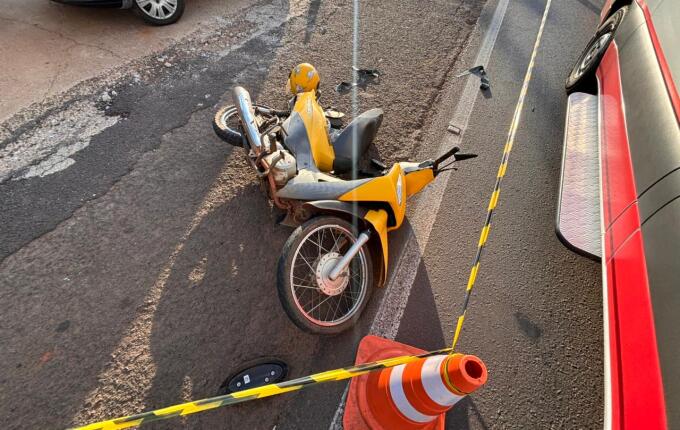 Colisão entre camionete e moto deixa idoso em estado grave em Descanso