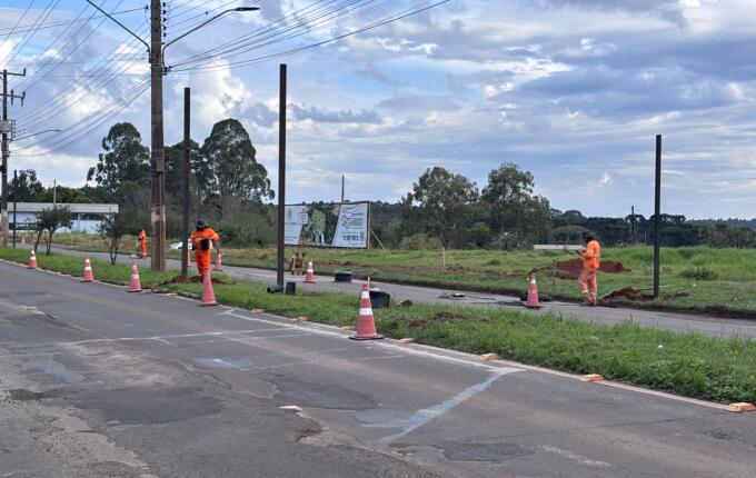 Oito lombadas eletrônicas voltam a ser instaladas na Avenida Willy Barth, em São Miguel do Oeste