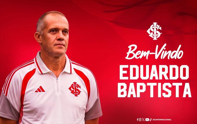 Internacional anuncia Eduardo Baptista como novo técnico até o fim de 2026
