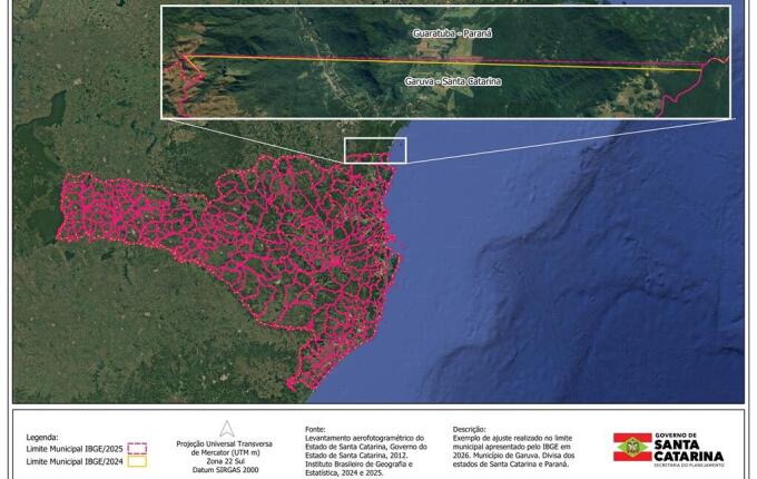 Mapas de 18 cidades catarinenses passam por revisão e ganham contornos mais precisos