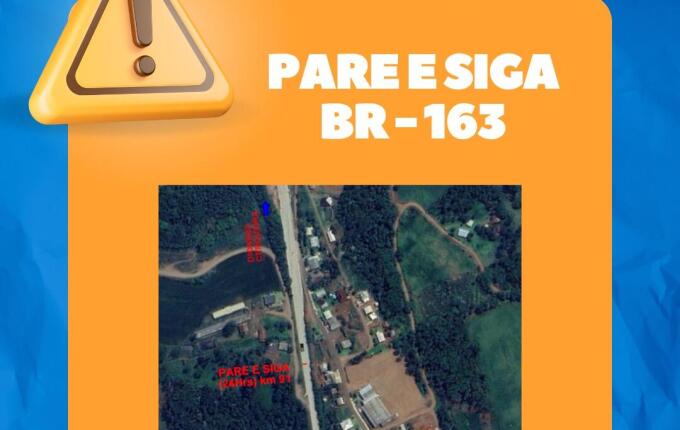 DNIT inicia operação Pare e Siga na Linha Guataparema na terça-feira