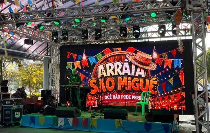 Arraiá São Migué reúne comunidade em tarde de cultura, música e tradição em São Miguel do Oeste