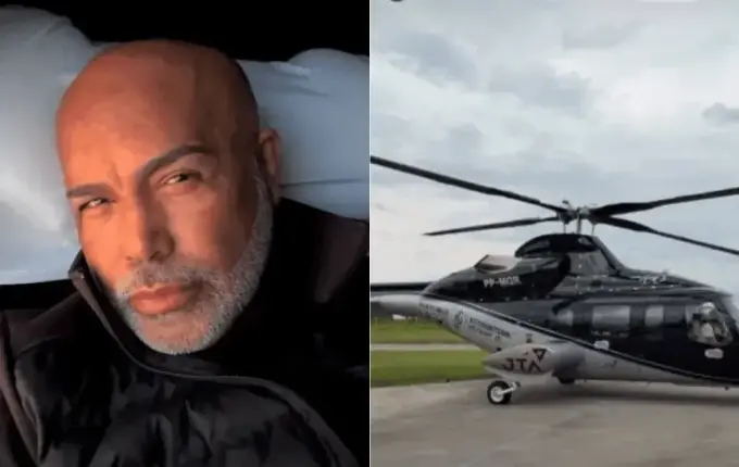 Bombeiros seguem buscas por helicóptero com cantor Rick desaparecido em SC
