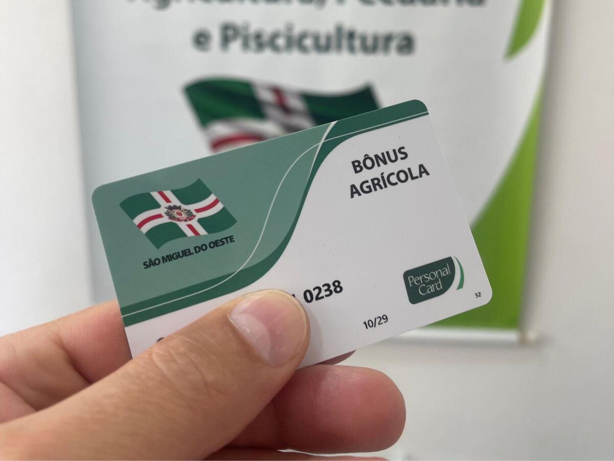 Produtores rurais têm até 31 de agosto para solicitar Bônus Agrícola em SMO