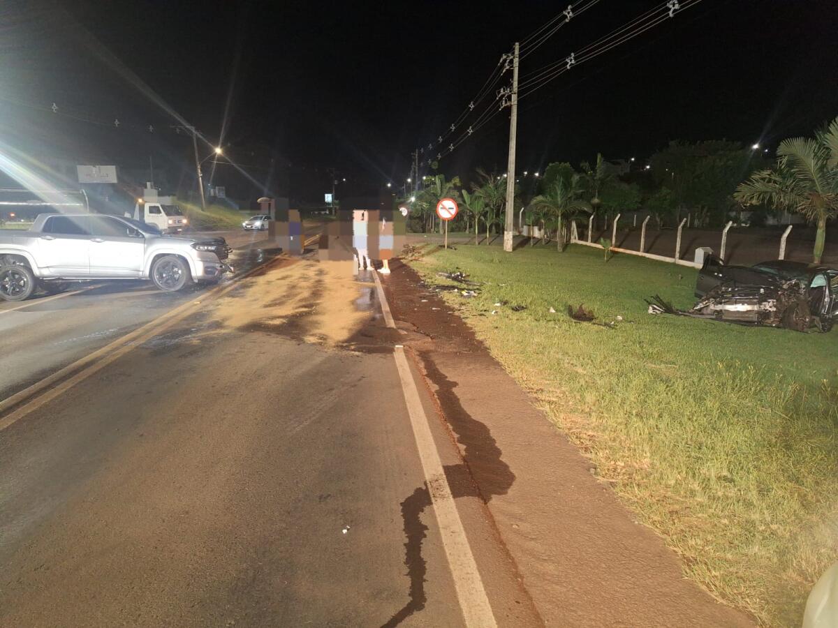 Colisão frontal na SC-163 deixa três feridos em SMO; motoristas recusam bafômetro