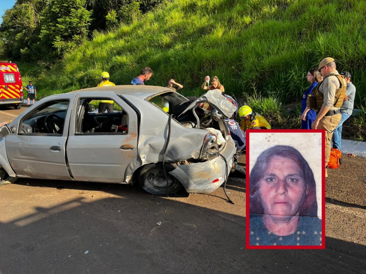Mulher vítima de acidente na BR 282 não resiste e morre no hospital