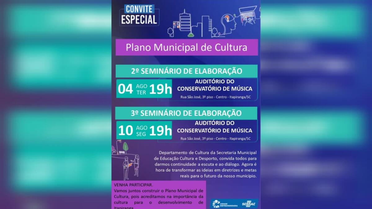 Grupos culturais participam de oficinas para criação do Plano de Cultura de Itapiranga