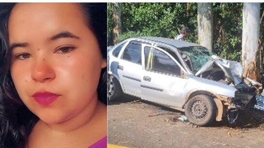 Identificada jovem que morreu em acidente na SC-161 em Palma Sola
