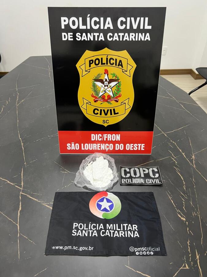 Polícia Civil prende jovem de 19 anos por tráfico de drogas em São Lourenço do Oeste